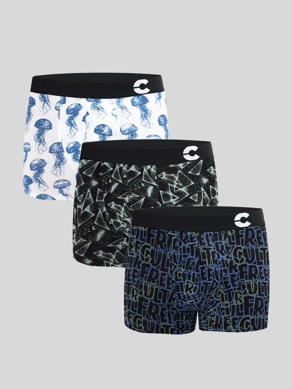 Men's Cotton Printed Trunk (Pack of 3)