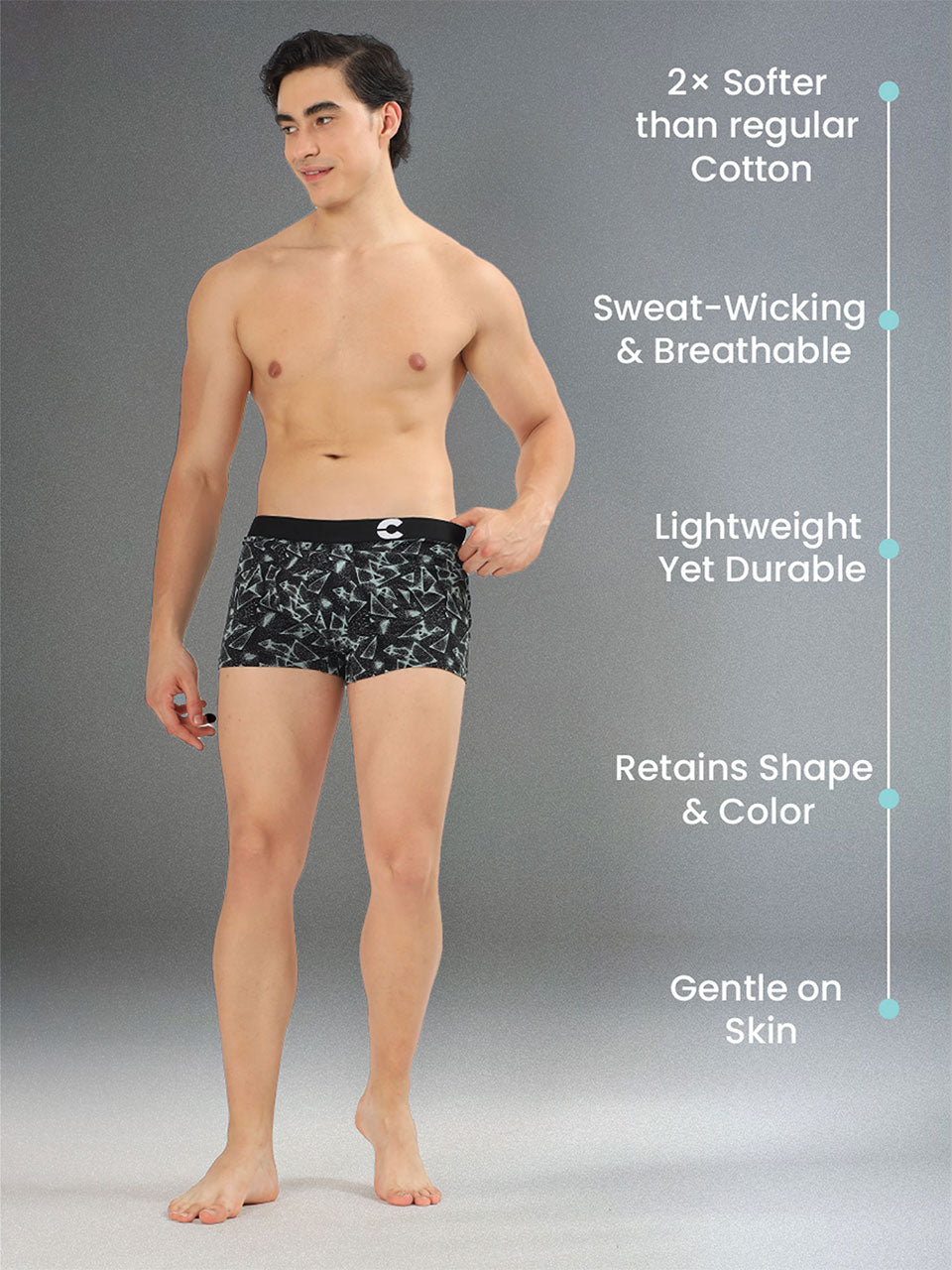Freecultr Men's Cotton Printed Trunk - Pack Of 3