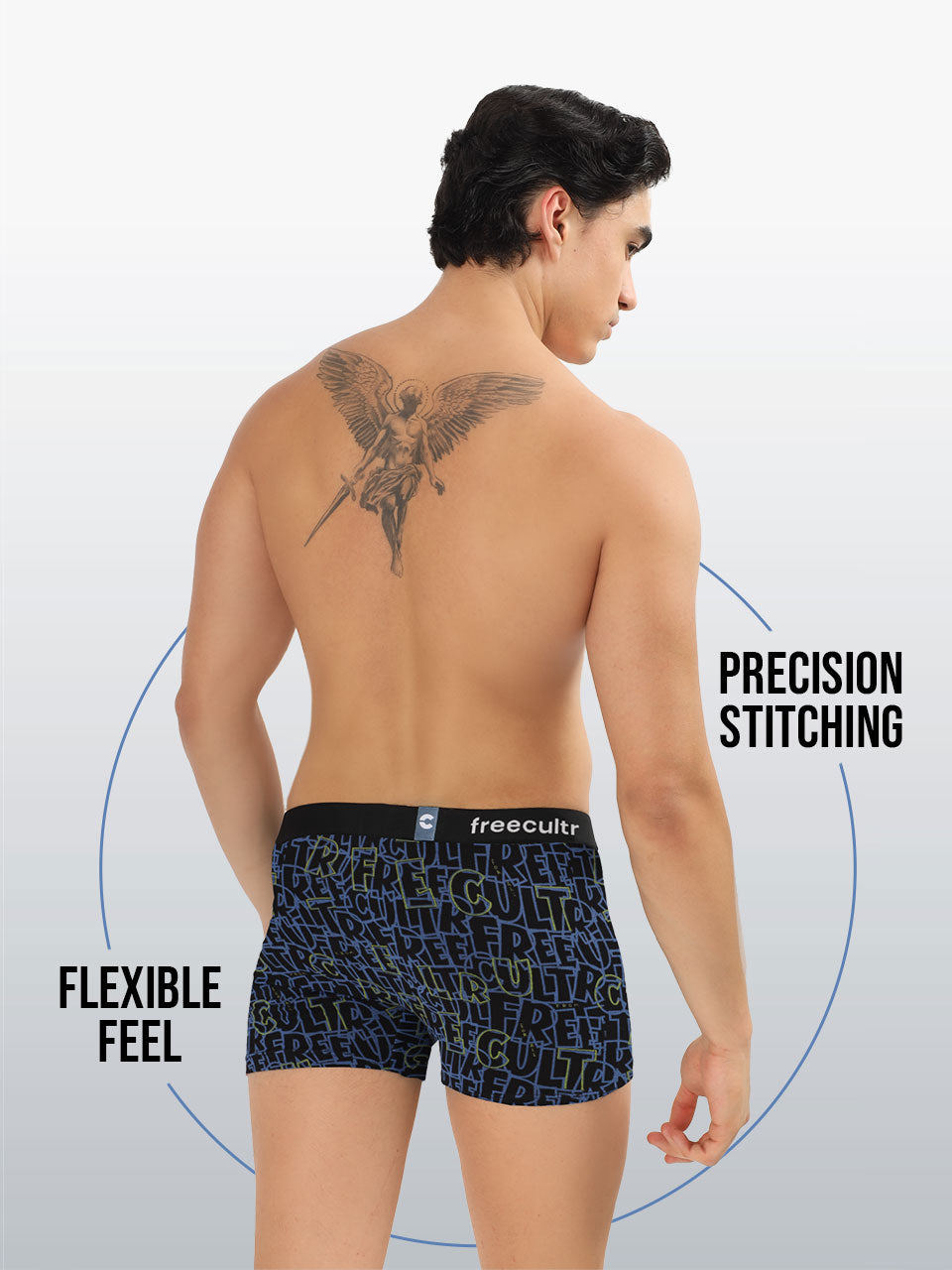 Freecultr Men's Cotton Printed Trunk - Pack Of 3