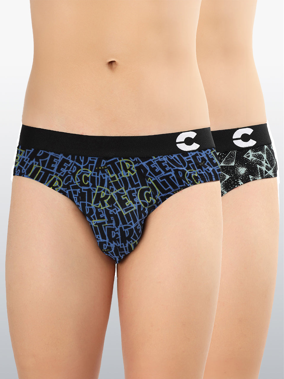 Men's Cotton Printed Briefs (Pack of 2)