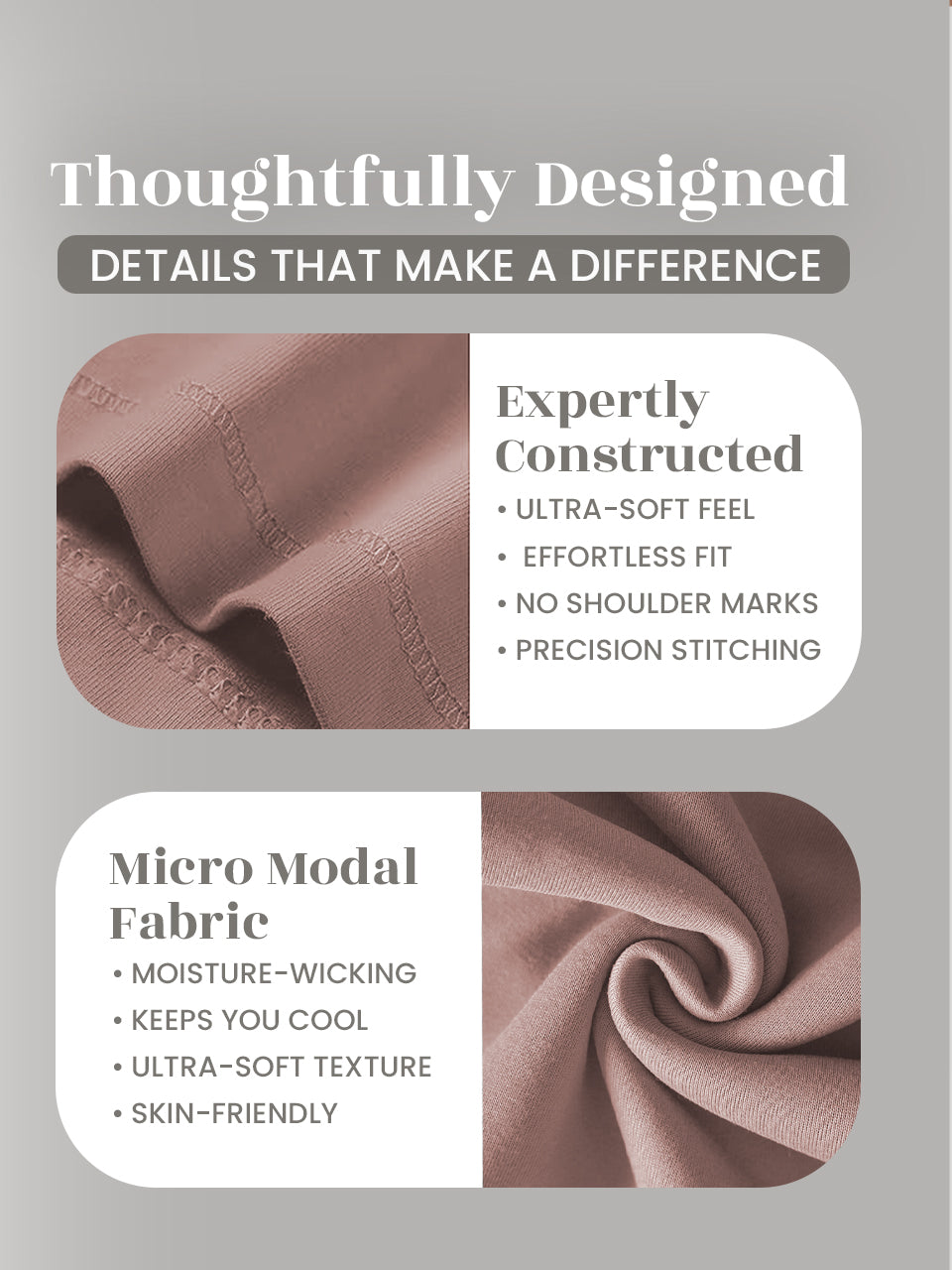 Ultra-Soft Micromodal Camisole Top - Pack of 3