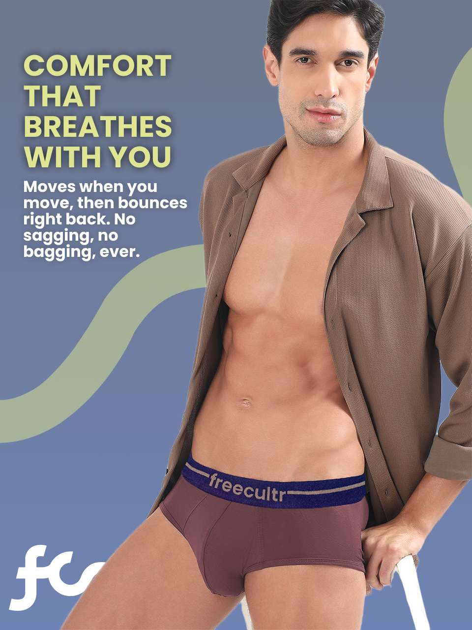 Men’s Adaptive Cotton Stretch Briefs Pack of 1