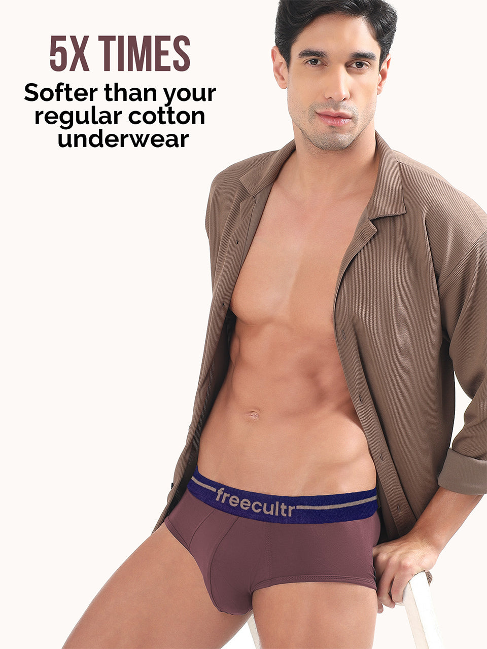 Men’s Adaptive Cotton Stretch Briefs Pack of 2