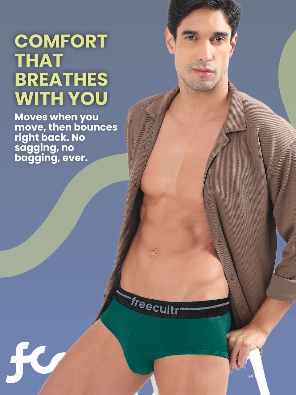 Men’s Adaptive Cotton Stretch Briefs Pack of 5