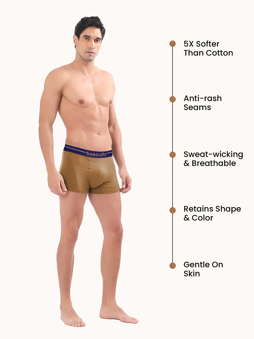 Men’s Adaptive Cotton Stretch Trunks Pack of 5