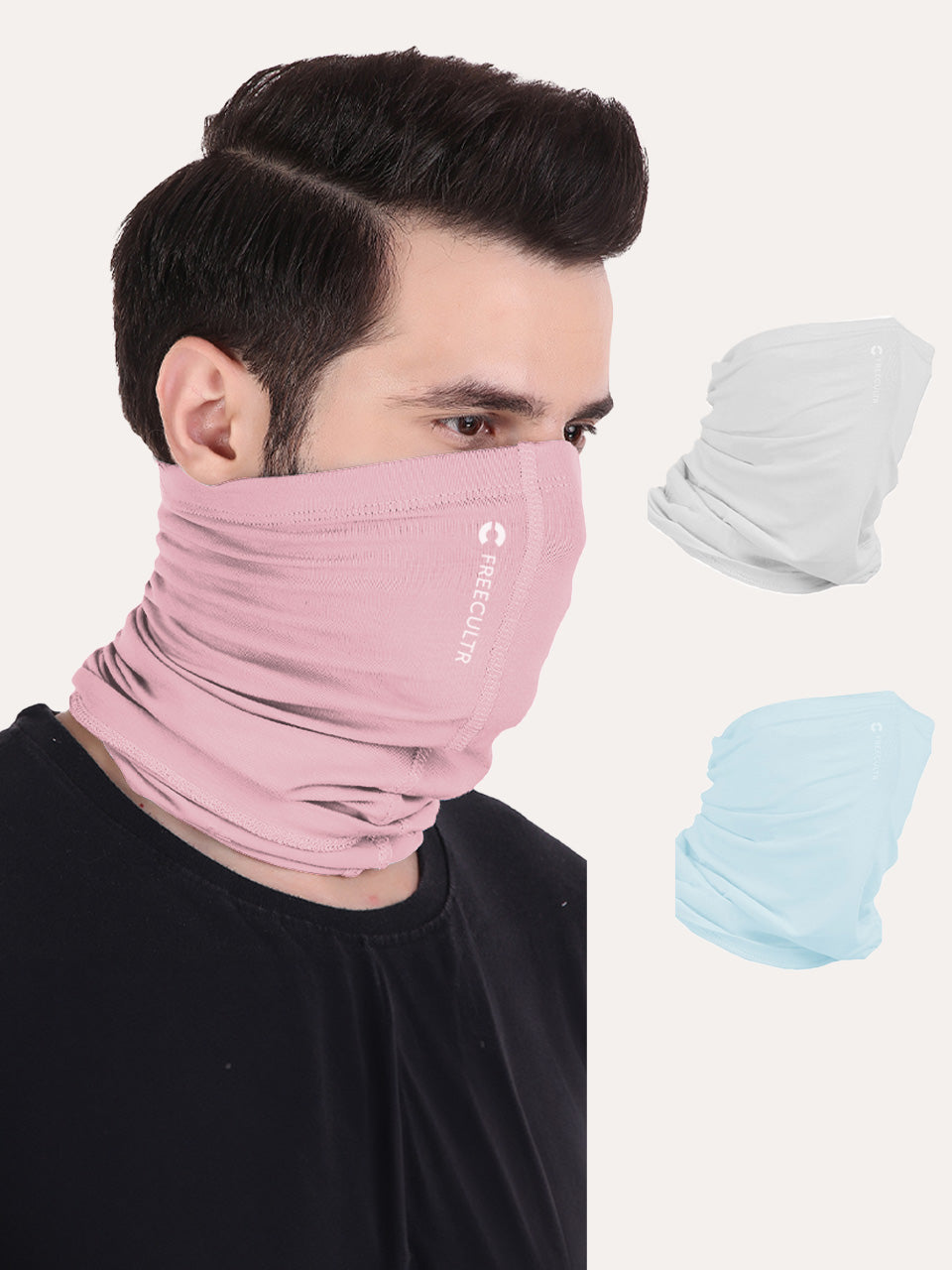 Unisex Organic Bandana Masks - Plain (Pack of 3)