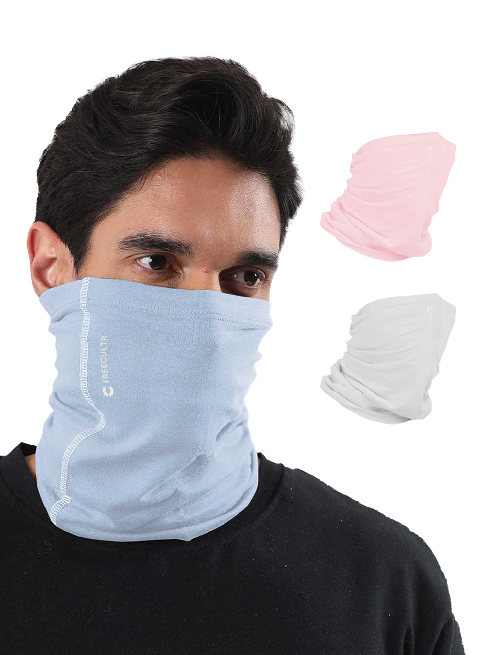 Unisex Organic Bandana Masks - Plain (Pack of 3)