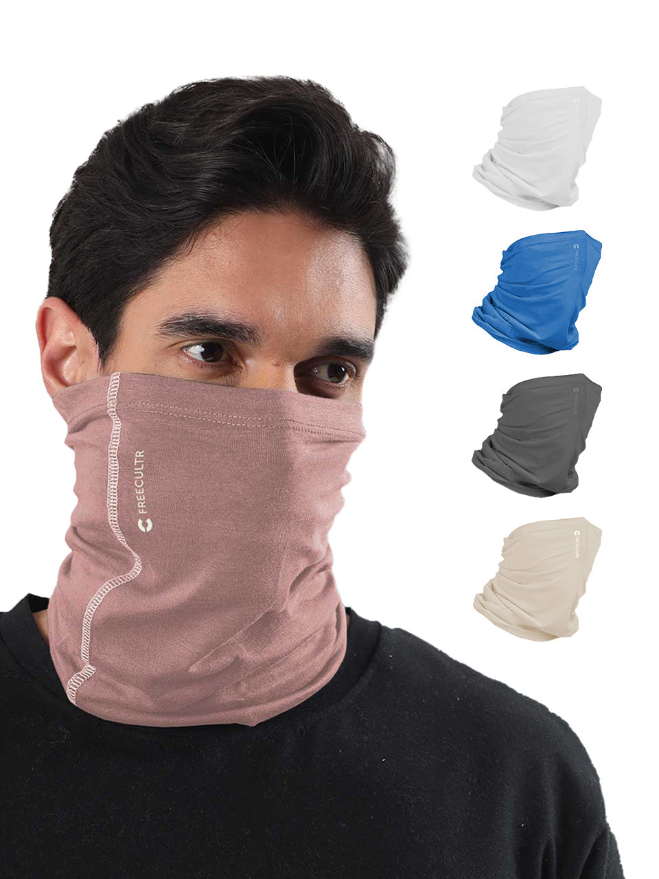 Unisex Organic Bandana Masks - Plain (Pack of 5)