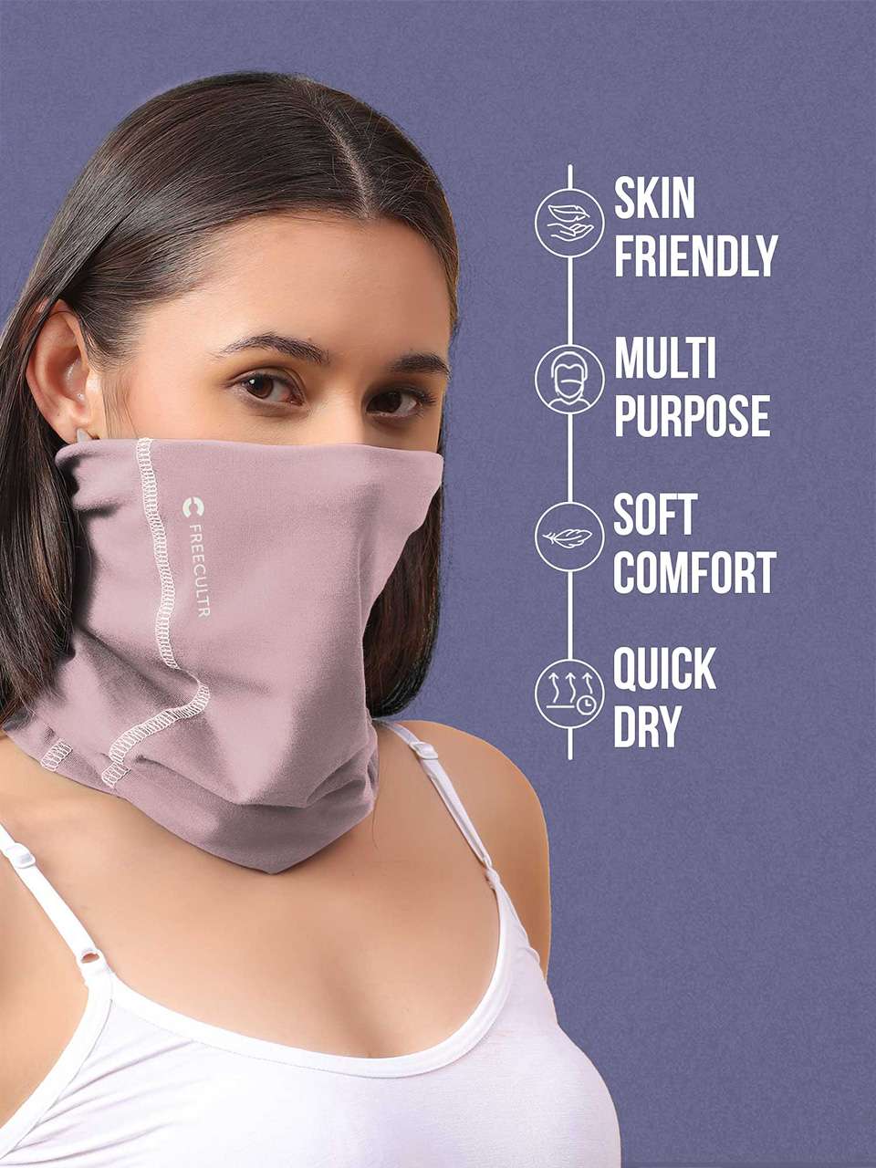 Unisex Bandana Masks - Plain (Pack of 1)