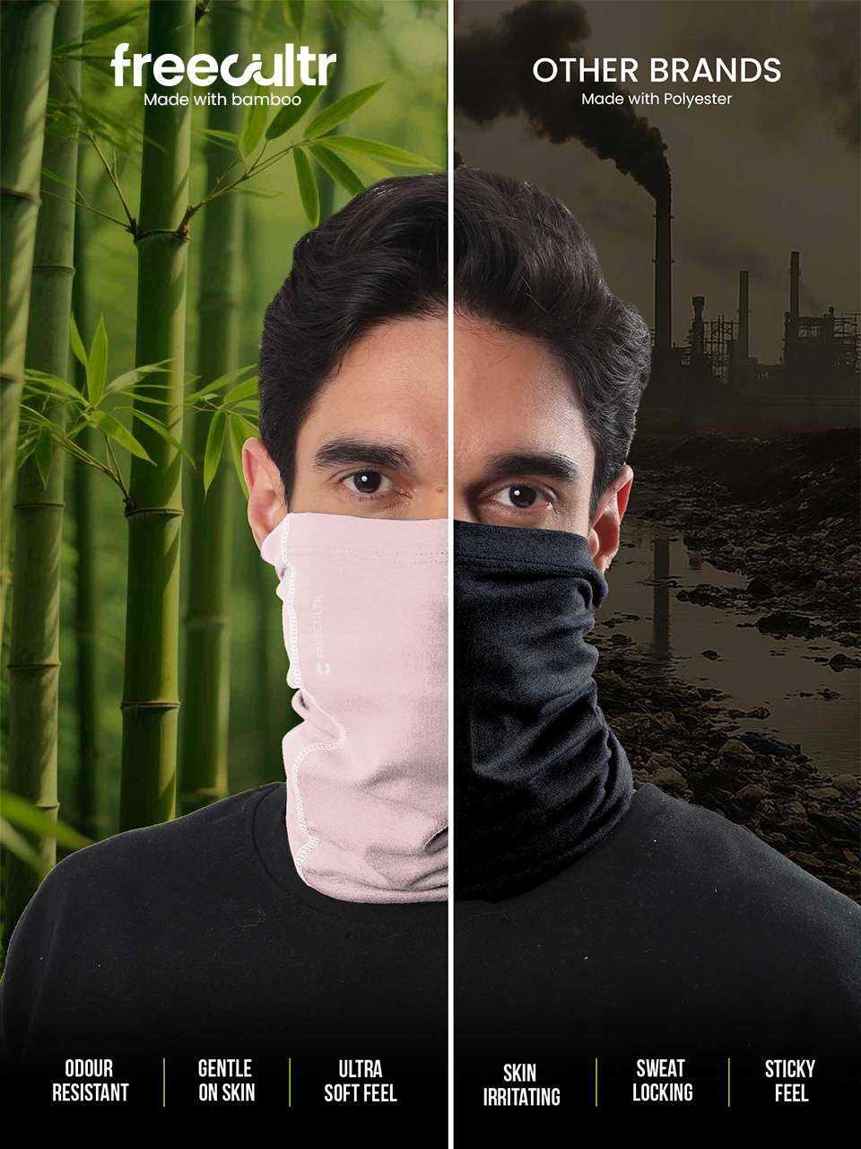 Unisex Bandana Masks - Plain (Pack of 1)