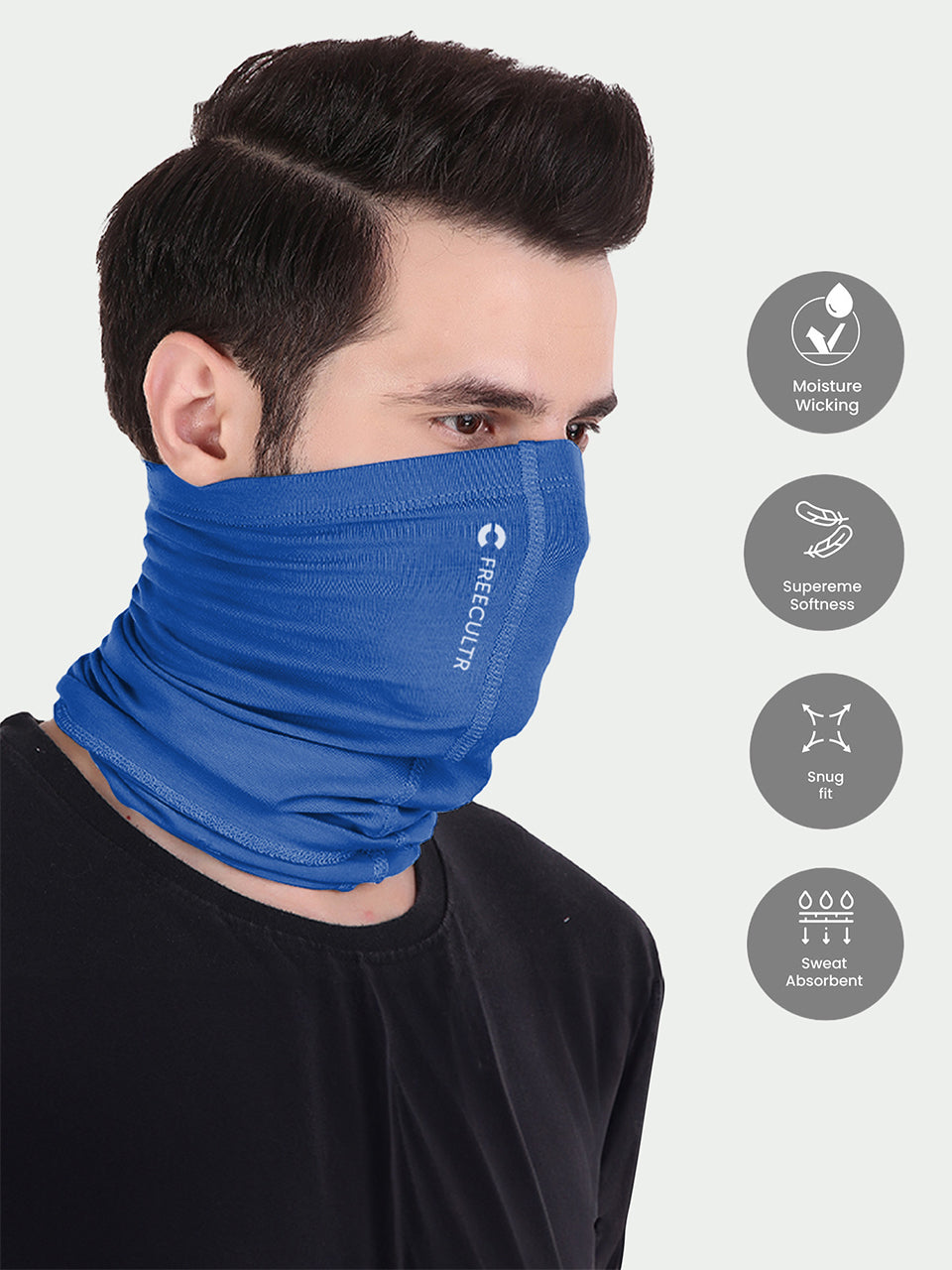 Unisex Organic Bandana Masks - Plain (Pack of 5)