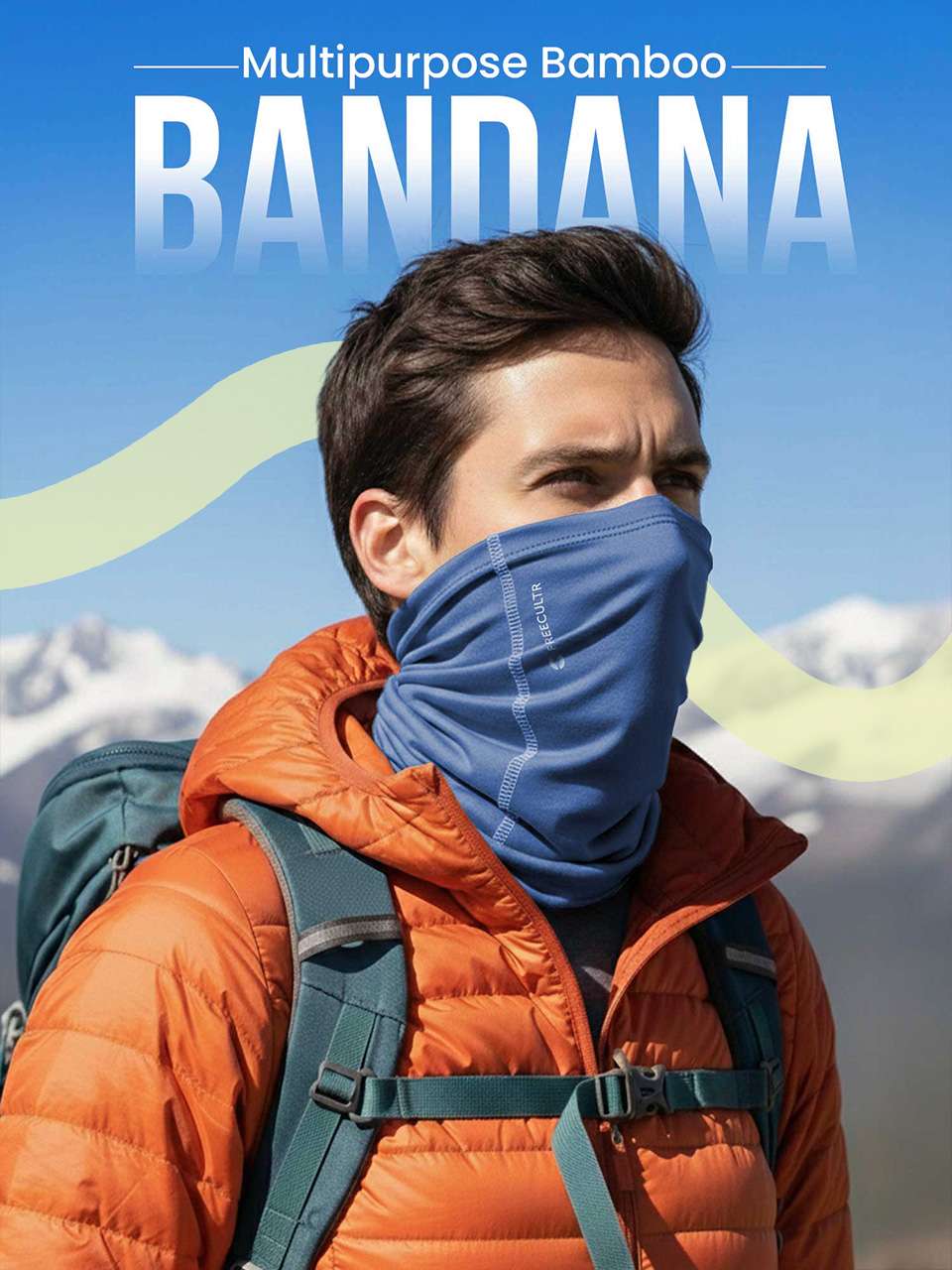 Unisex Organic Bandana Masks - Plain (Pack of 4)