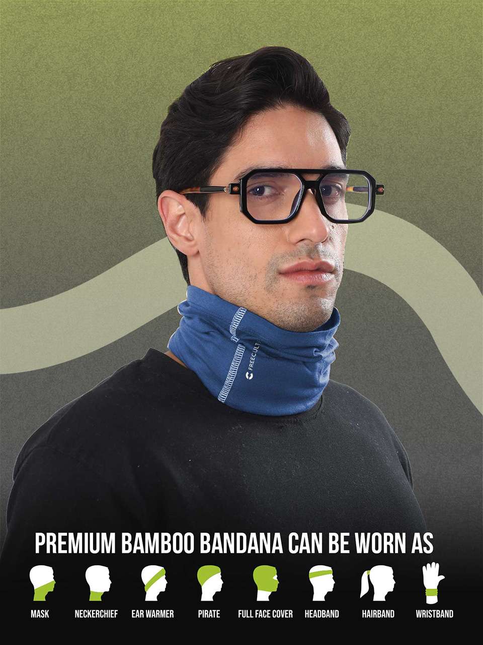 Unisex Organic Bandana Masks - Plain (Pack of 4)