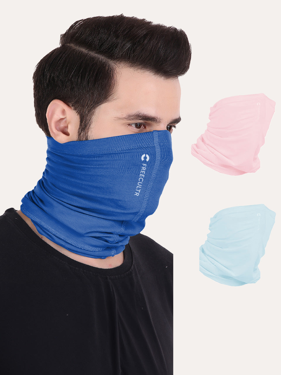 Unisex Organic Bandana Masks - Plain (Pack of 3)