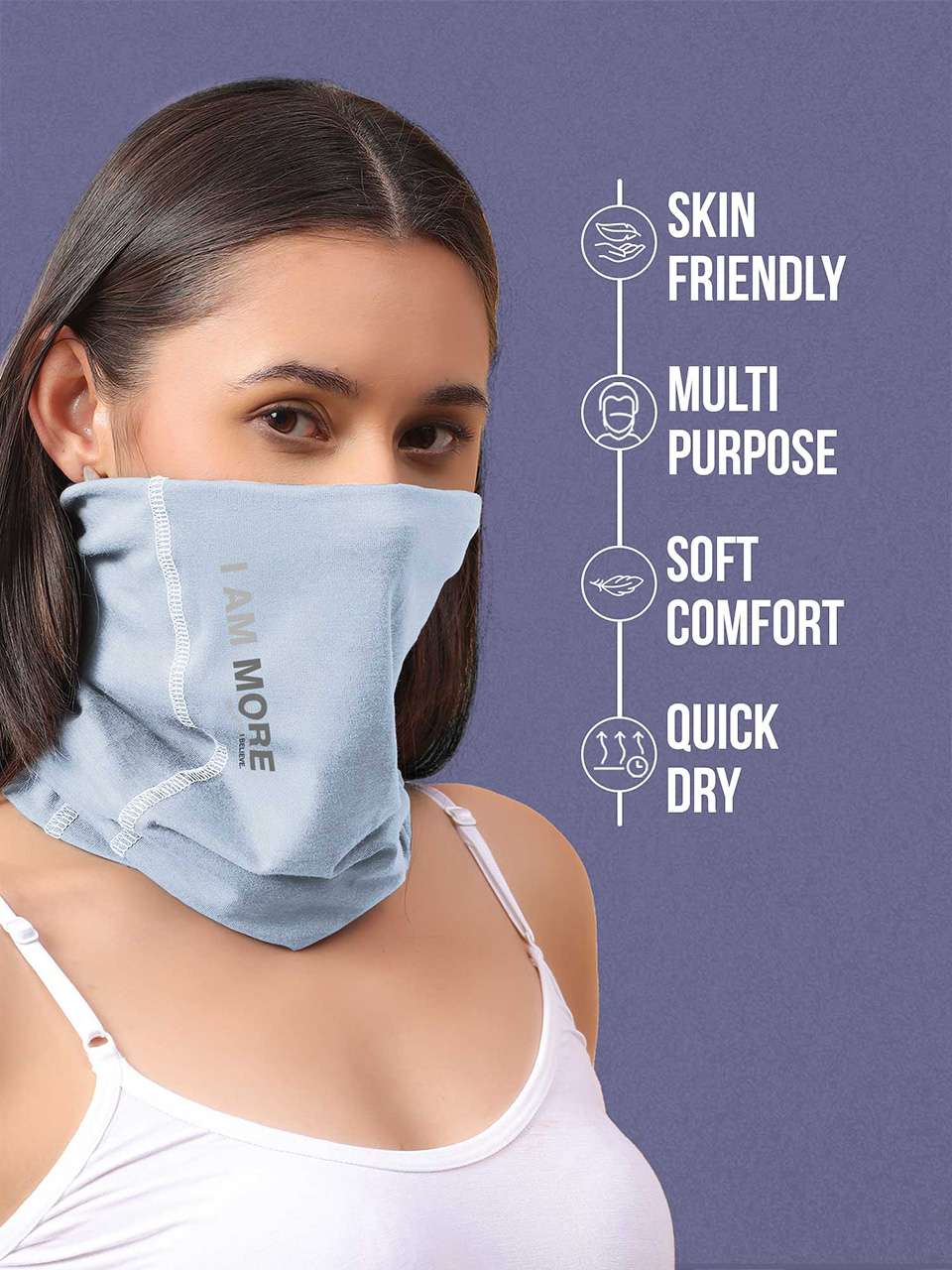 Unisex Organic Bandana Masks - Printed (Pack of 3)