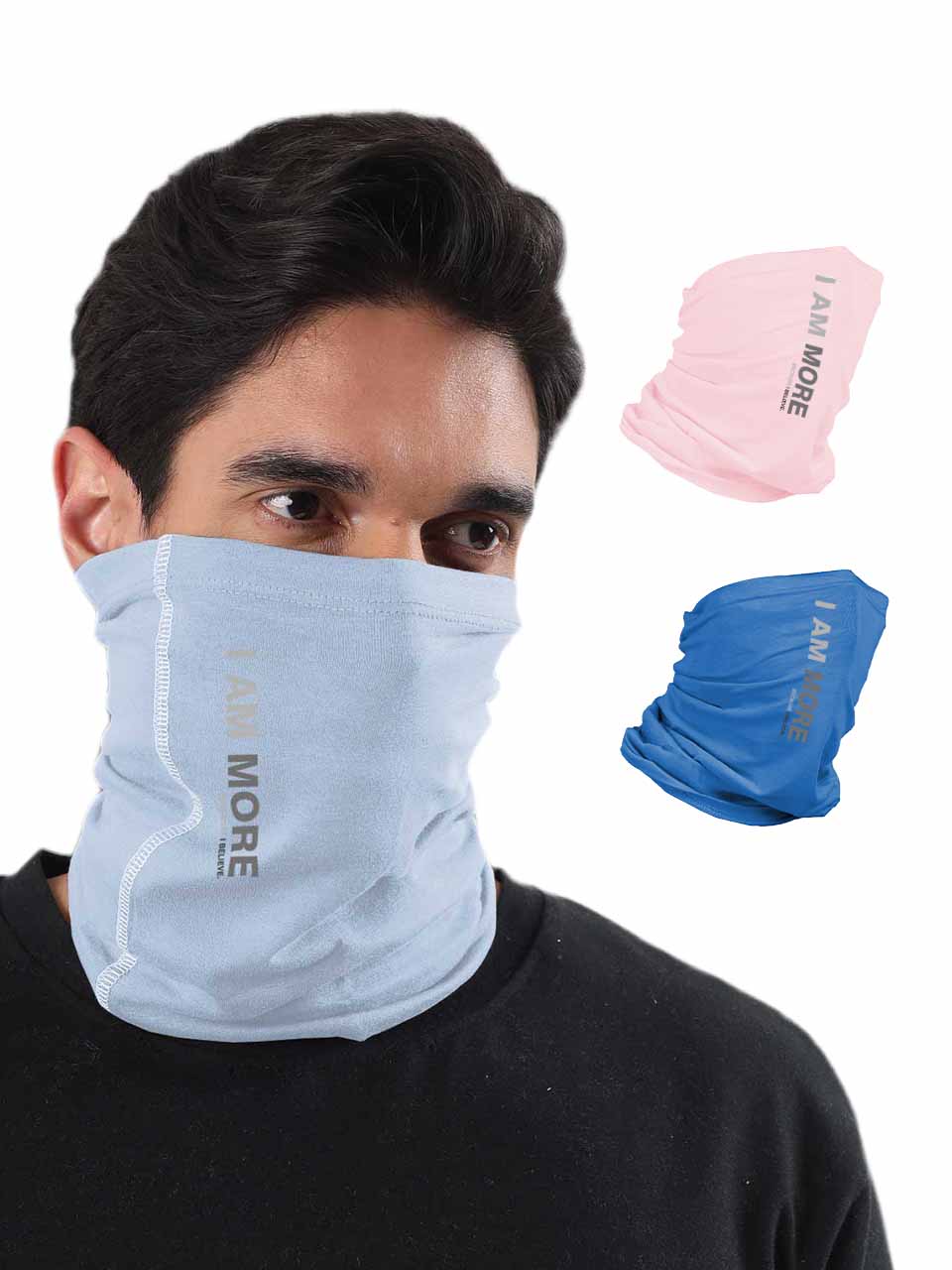 Unisex Organic Bandana Masks - Printed (Pack of 3)
