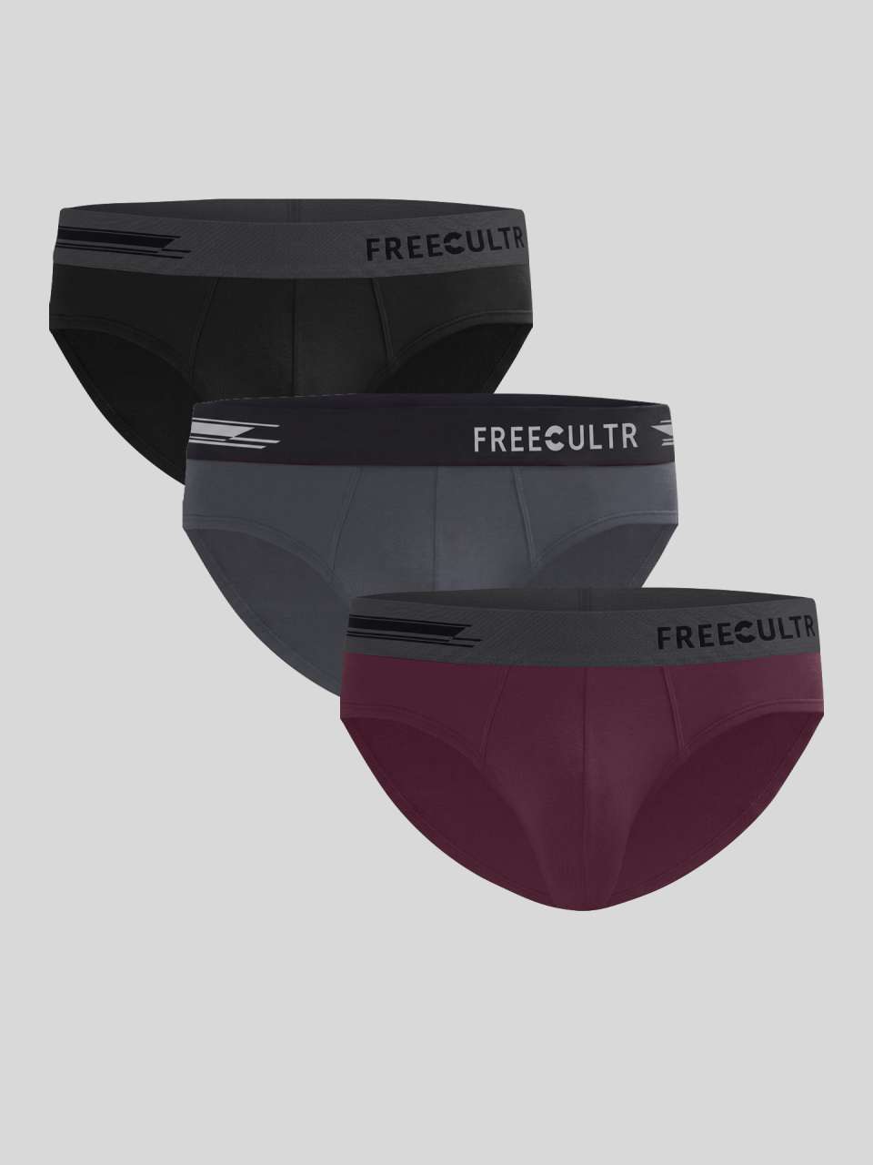 Men's Anti-Bacterial Micro Modal Brief in Contrast Waistband (Pack of 3)