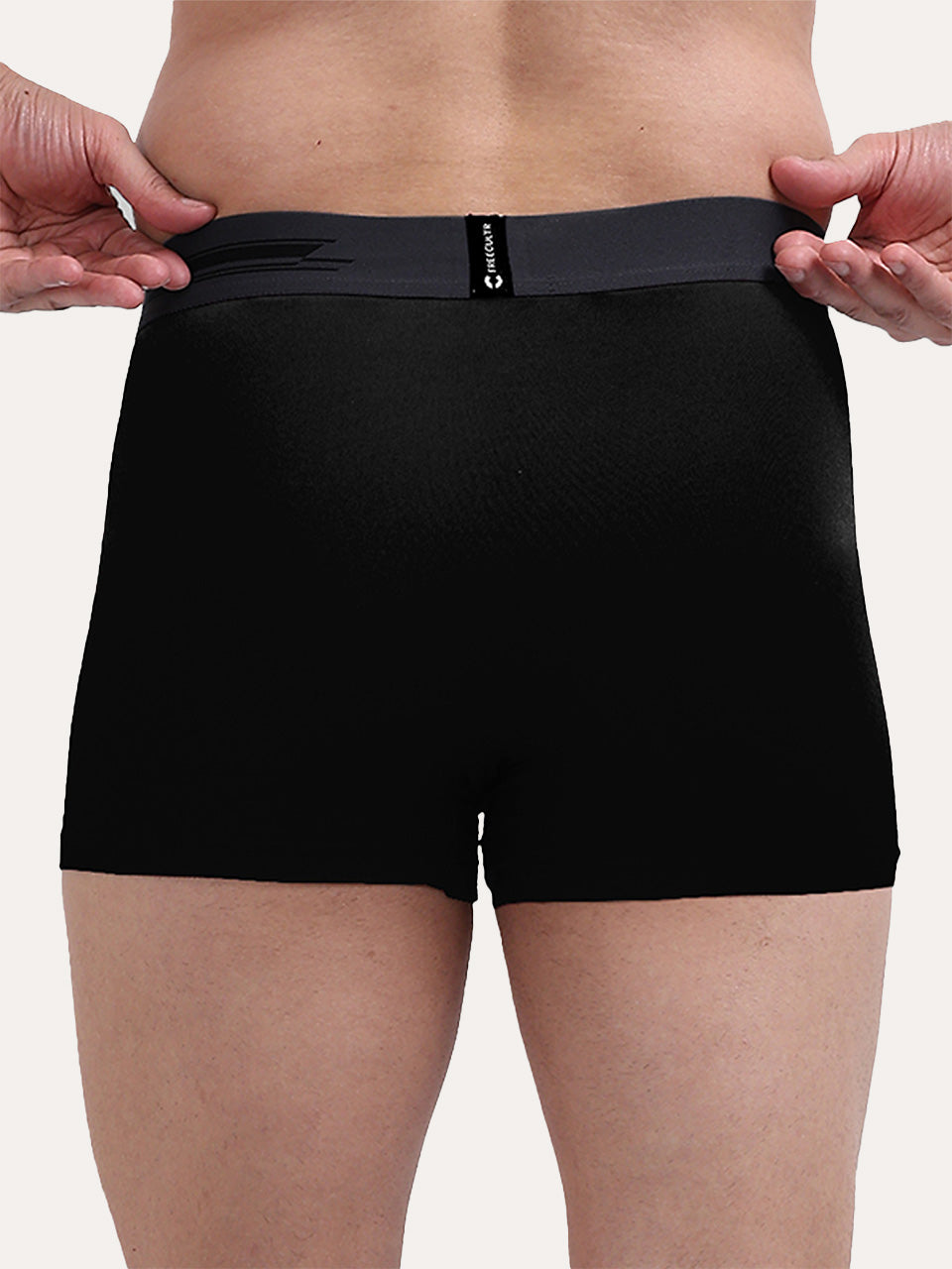 Men's Anti-Bacterial Micro Modal Trunk in Contrast Waistband (Pack of 3)