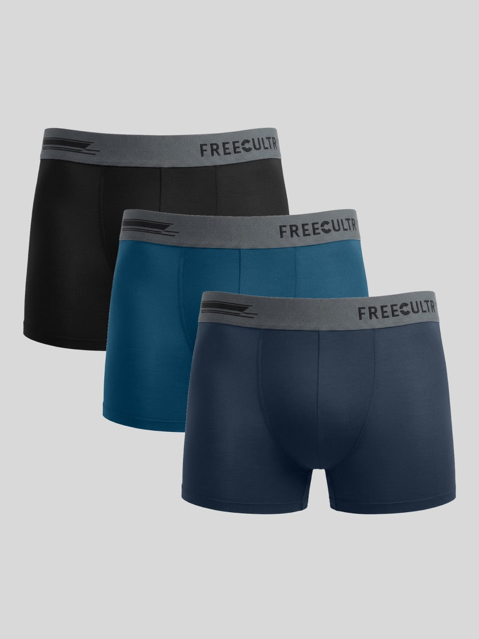 Men's Anti-Bacterial Micro Modal Trunk in Contrast Waistband (Pack of 3)