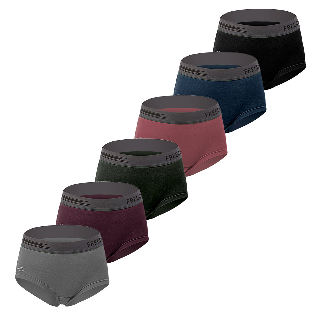 Women's Micro Modal Boxer Briefs (Pack of 6)