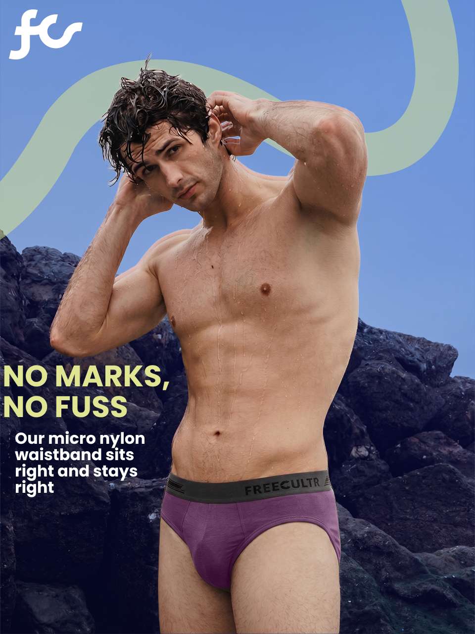 Men's Anti-Bacterial Micro Modal Brief in Contrast Waistband (Pack of 3)