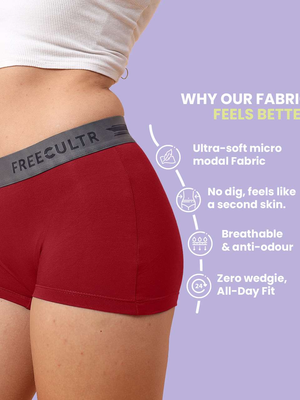Women's Micro Modal Boy Shorts (Pack of 2)