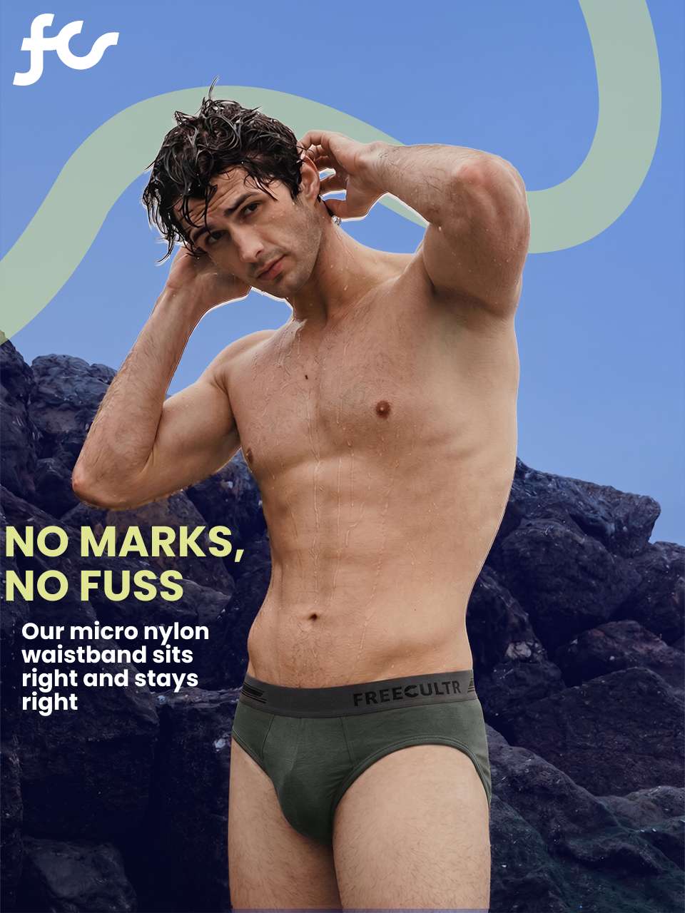 Men's Anti-Bacterial Micro Modal Brief in Contrast Waistband (Pack of 3)