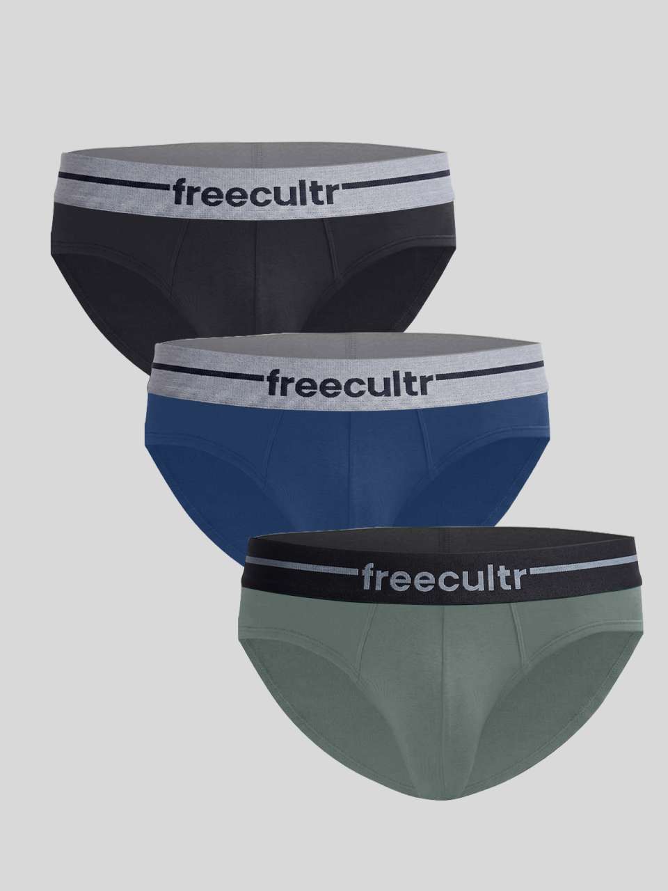Men’s Adaptive Cotton Stretch Briefs Pack of 3