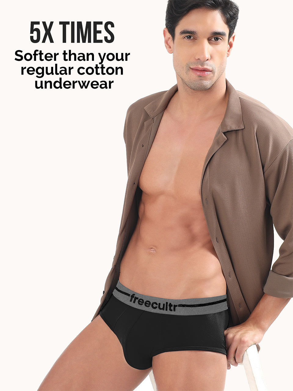 Men’s Adaptive Cotton Stretch Briefs Pack of 5