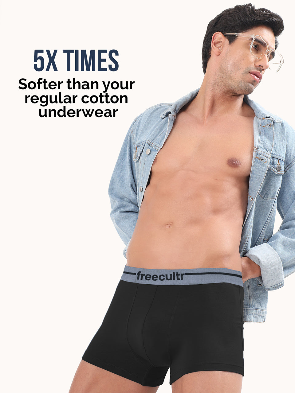 Men’s Adaptive Cotton Stretch Trunks Pack of 2