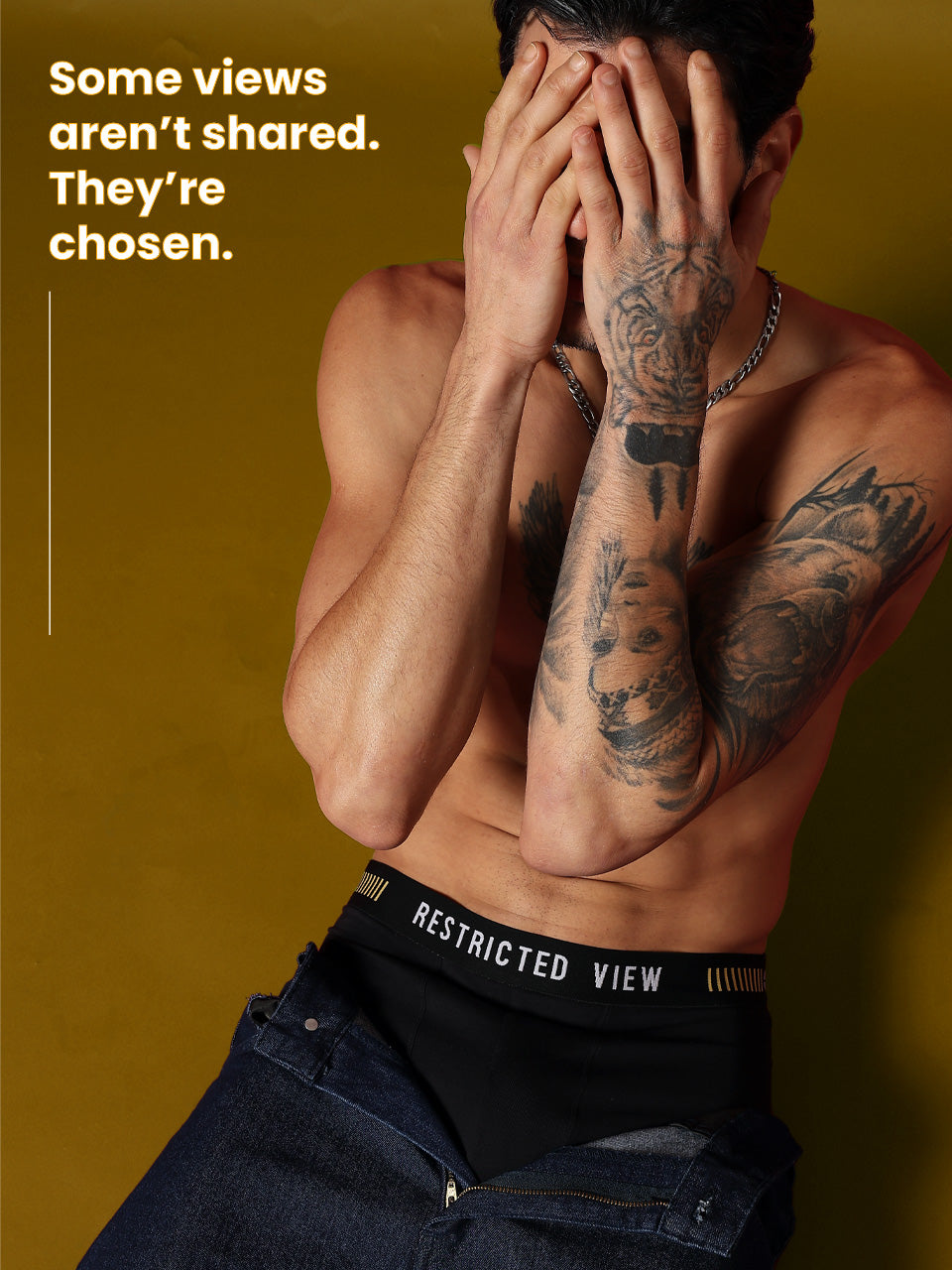 Statement Men's Brief "Restricted View"