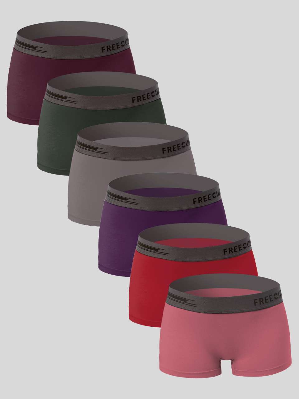 Women's Micro Modal Boy Shorts (Pack of 6)