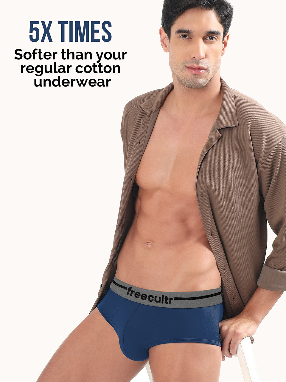 Men’s Adaptive Cotton Stretch Briefs Pack of 5