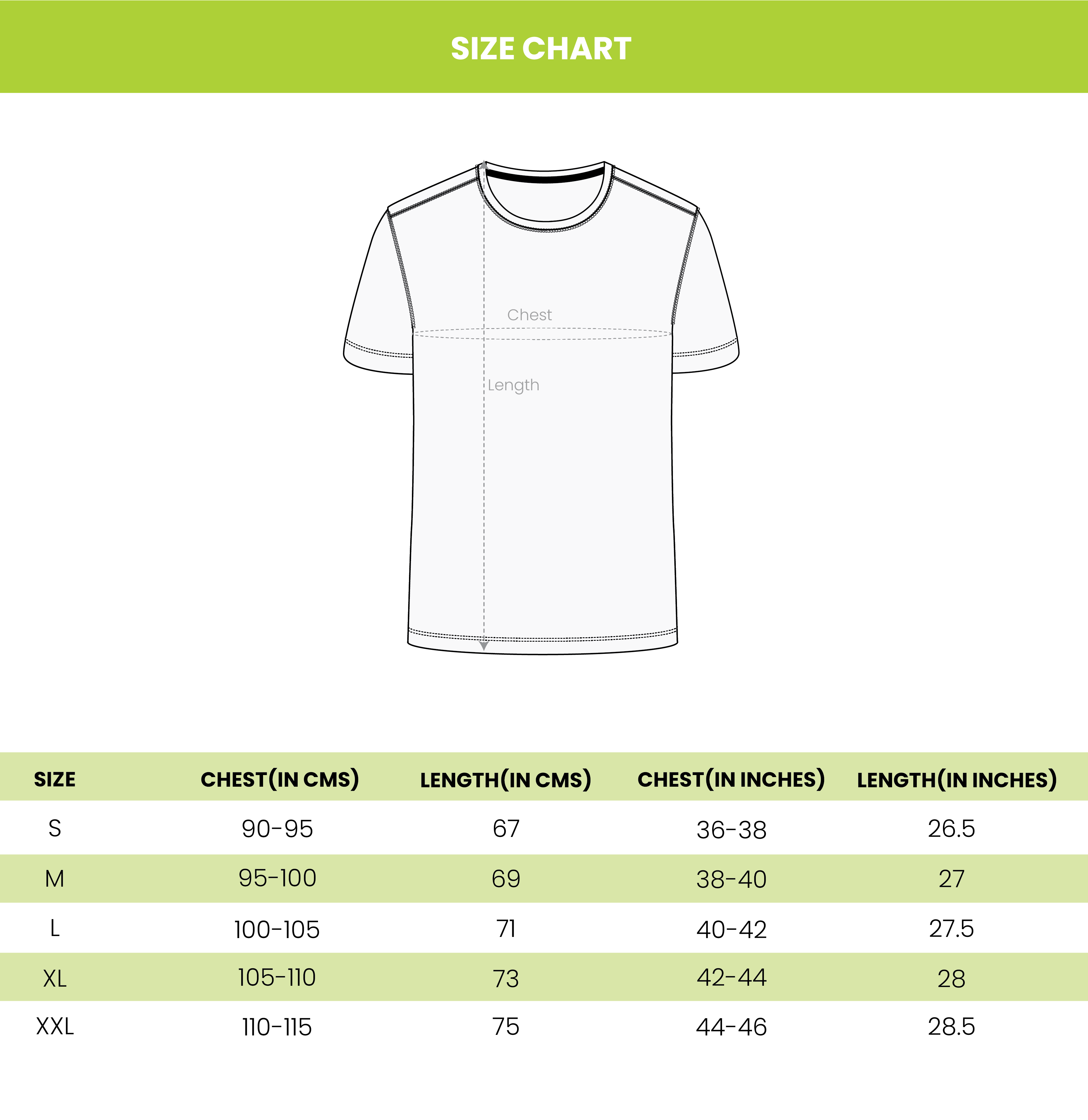 size chart image