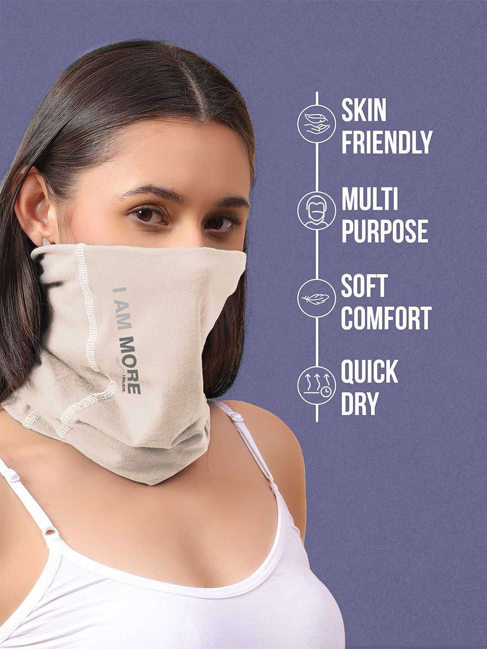 Unisex Organic Bandana Masks - Printed (Pack of 1)