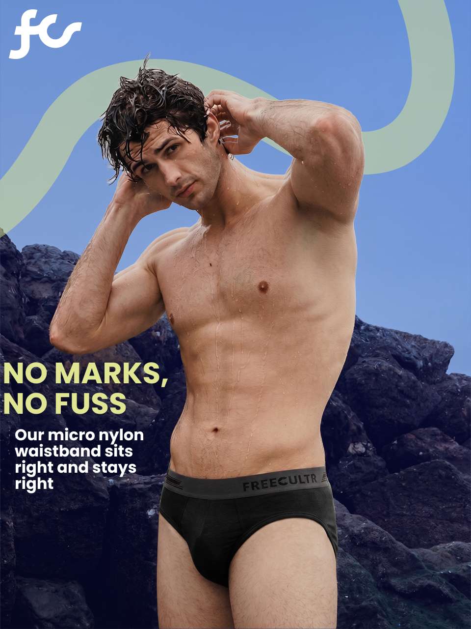 Men's Anti-Bacterial Micro Modal Brief in Contrast Waistband (Pack of 2)