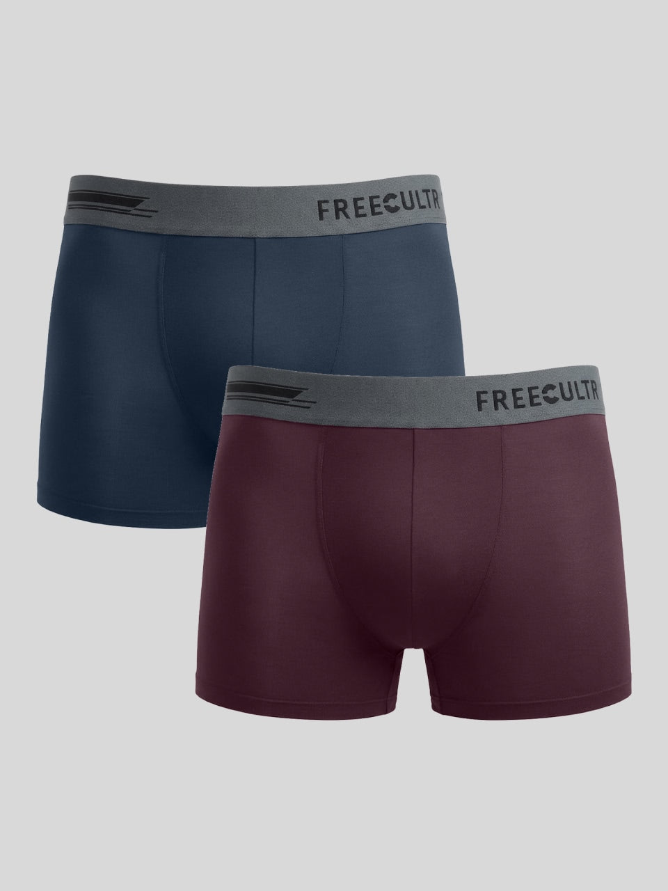 Men's Anti-Bacterial Micro Modal Trunk in Contrast Waistband (Pack of 2)