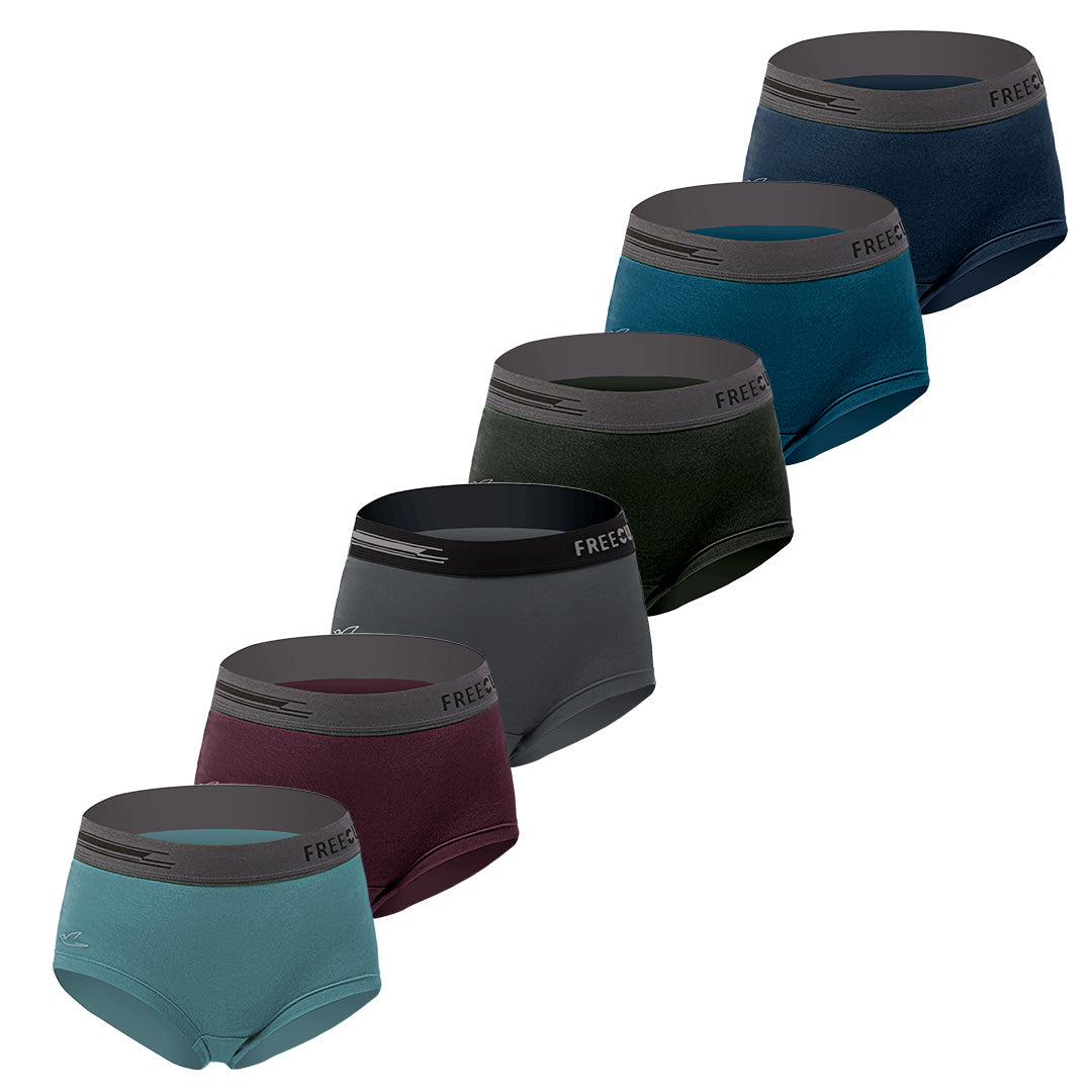 Women's Micro Modal Boxer Briefs (Pack of 6)