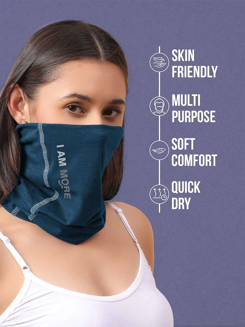 Unisex Organic Bandana Masks - Printed (Pack of 1)