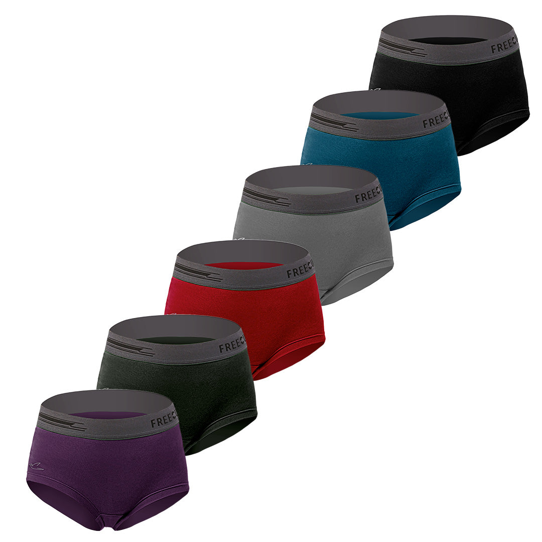 Women's Micro Modal Boxer Briefs (Pack of 6)