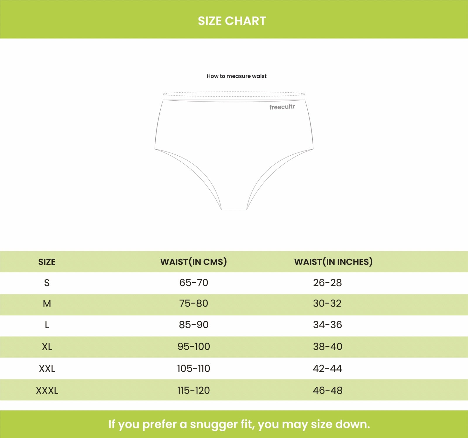 size chart image