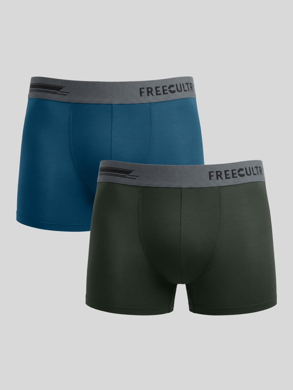 Men's Anti-Bacterial Micro Modal Trunk in Contrast Waistband (Pack of 2)