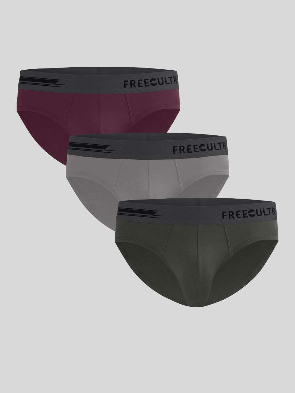 Men's Anti-Bacterial Micro Modal Brief in Contrast Waistband (Pack of 3)
