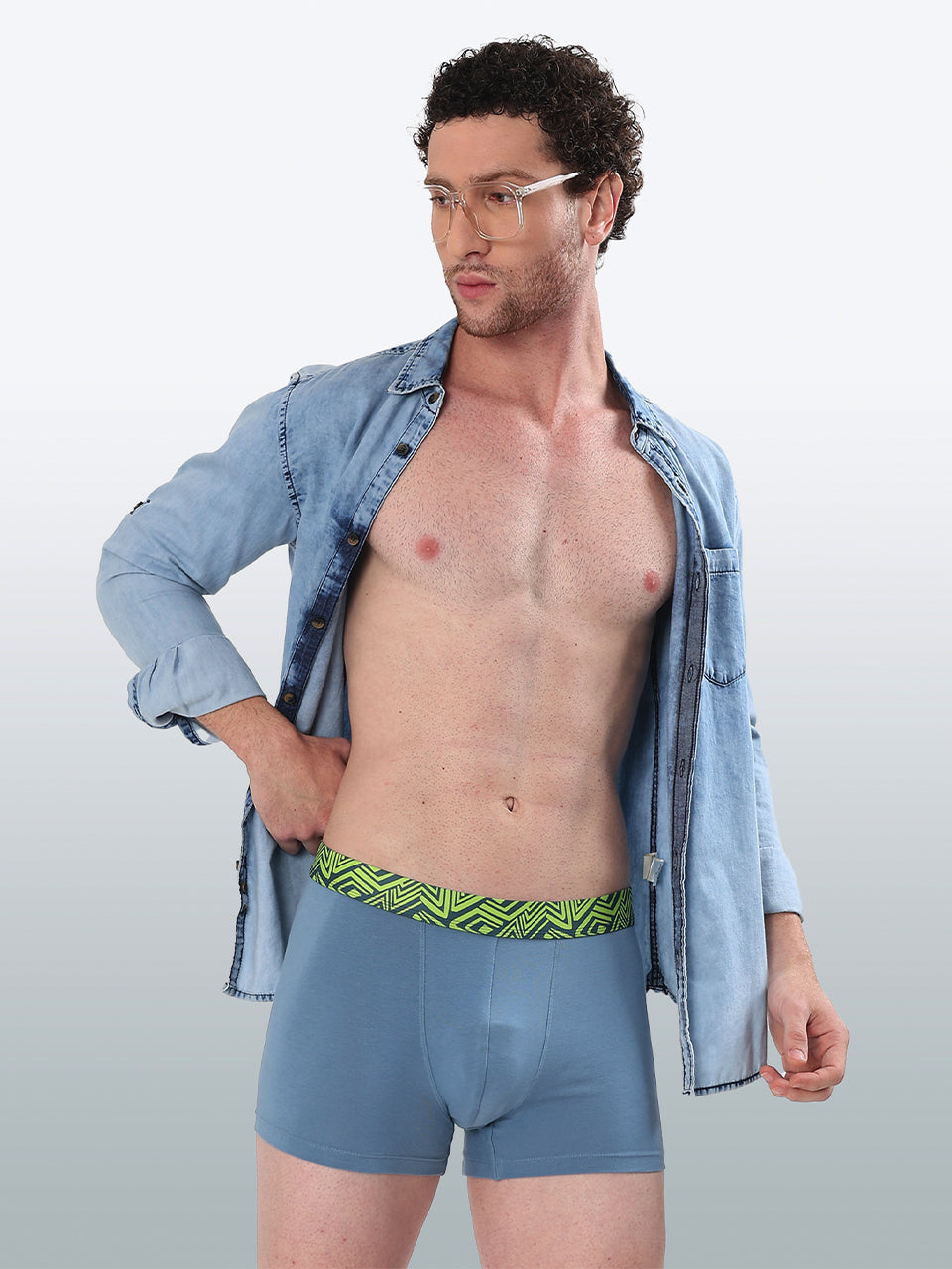 Men's Cotton Abstract Waistband Trunk – Pack of 3