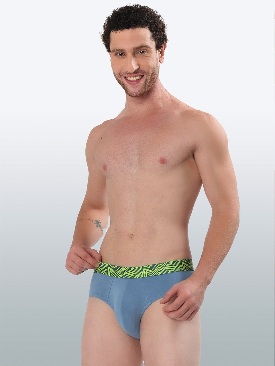 Men's Cotton Abstract Waistband Brief – Pack of 1