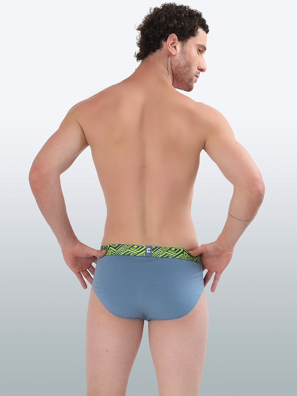 Men's Cotton Abstract Waistband Brief – Pack of 2