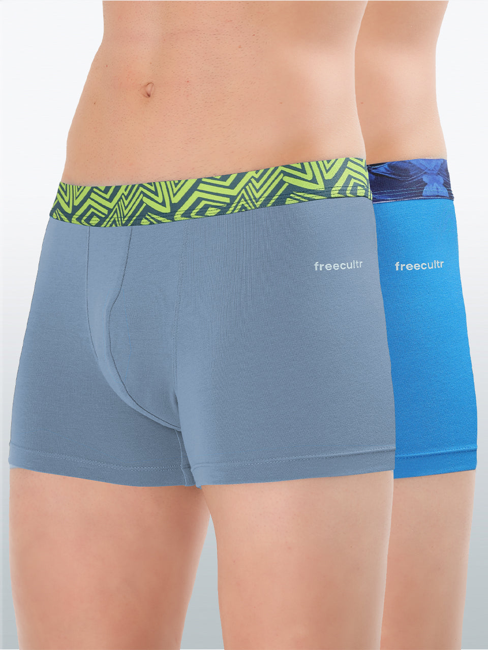 Men's Cotton Abstract Waistband Trunk – Pack of 2