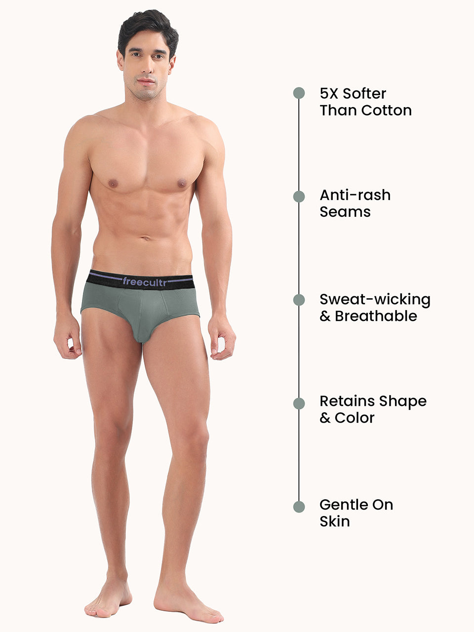 Men’s Adaptive Cotton Stretch Briefs Pack of 1