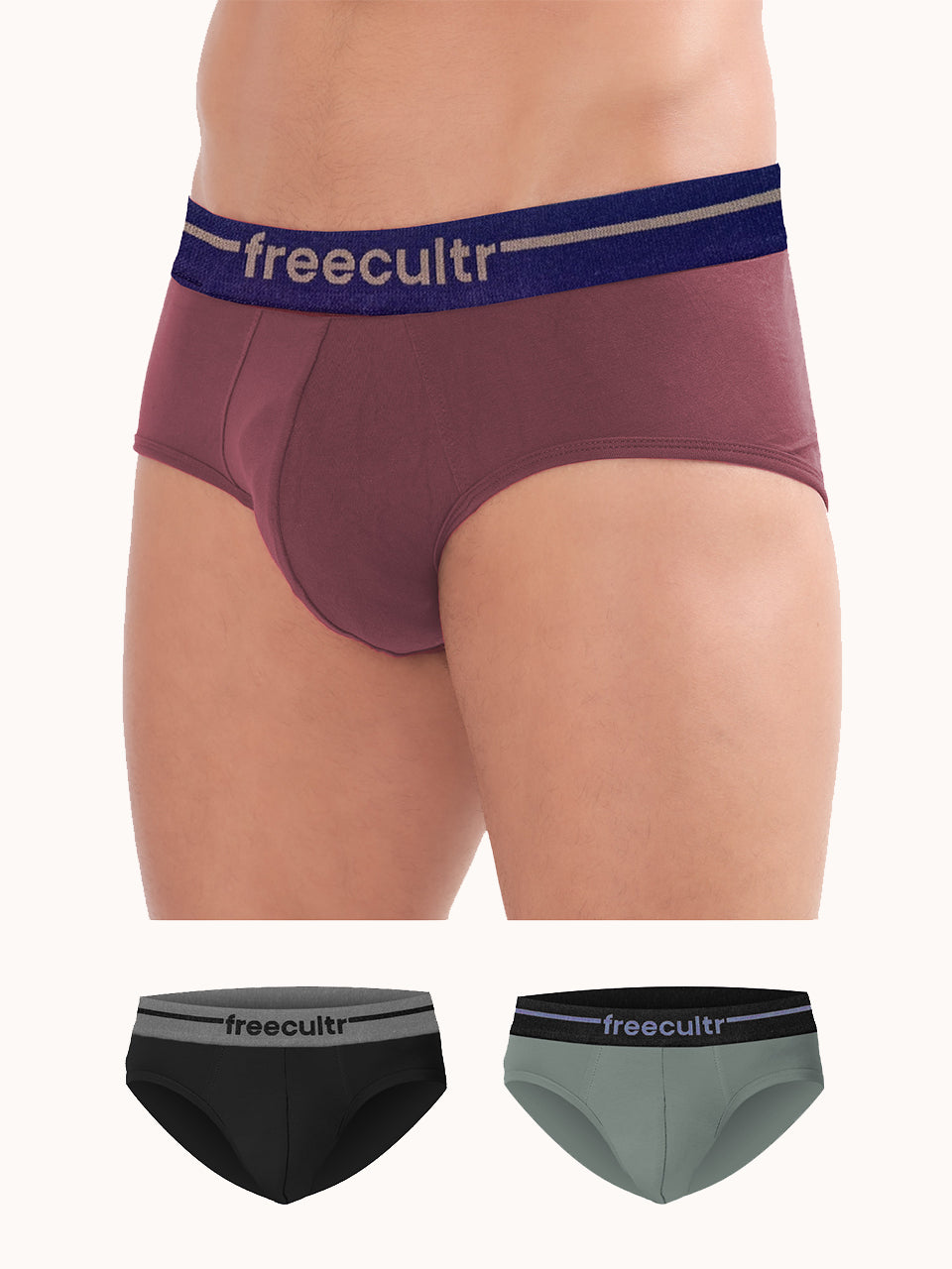 Men’s Adaptive Cotton Stretch Briefs Pack of 3