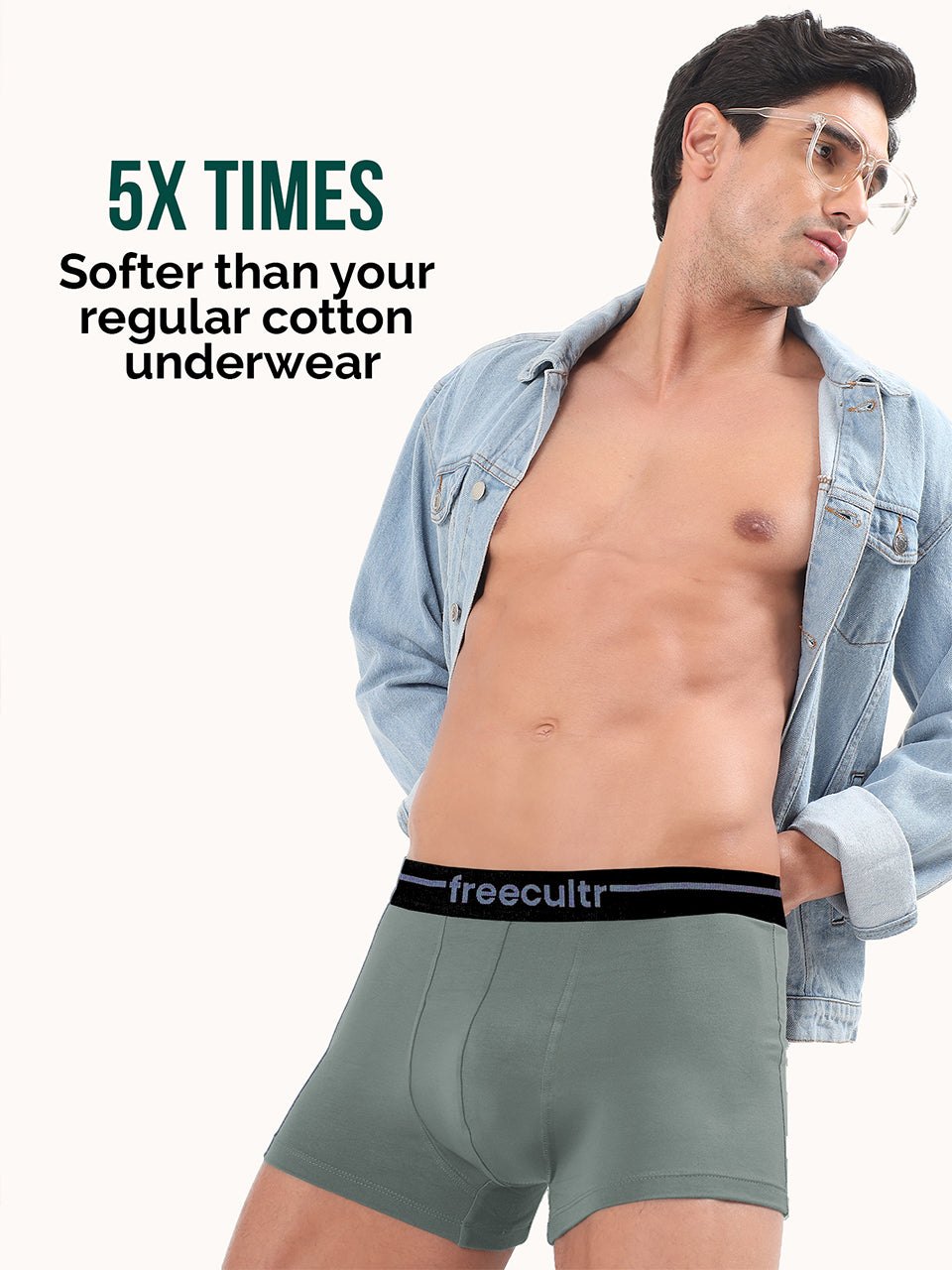 Men’s Adaptive Cotton Stretch Trunks Pack of 3